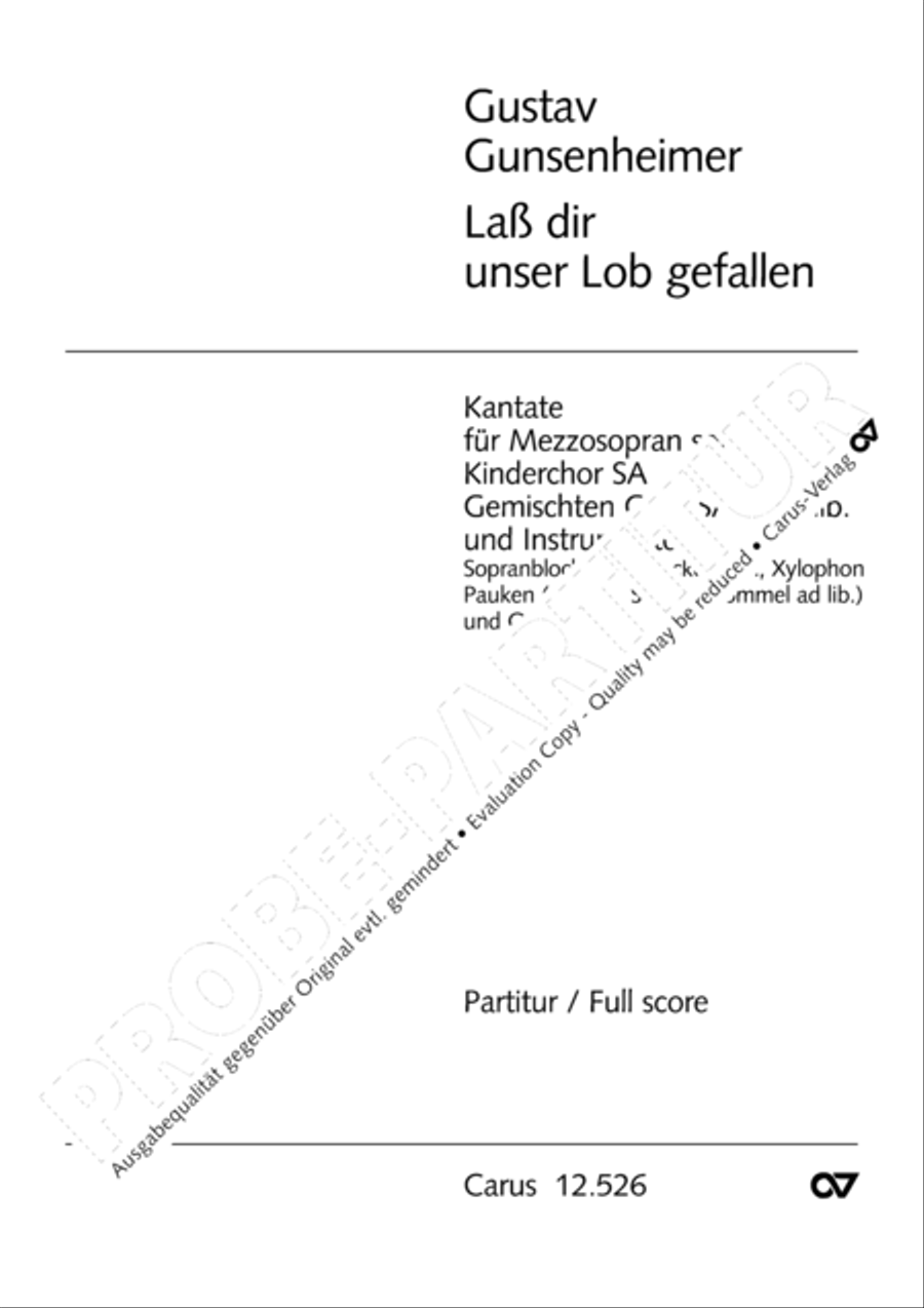 Lass dir unser Lob gefallen 2-Part scores gallery preview page 2