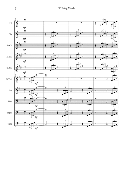 Mendelssohn's Wedding March - Score Only image number null