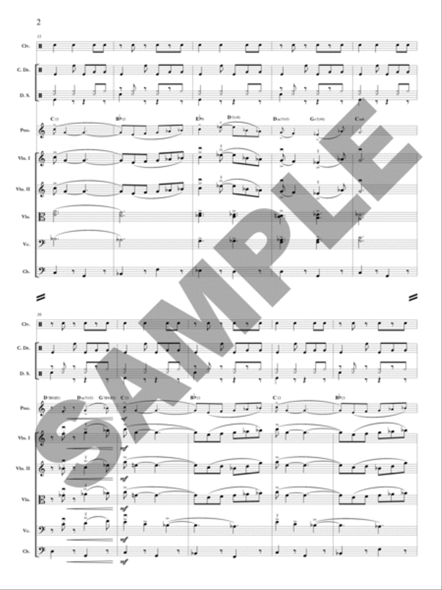 Ayana (Solo Violin, Viola, or Cello) Orchestra scores gallery preview page 3