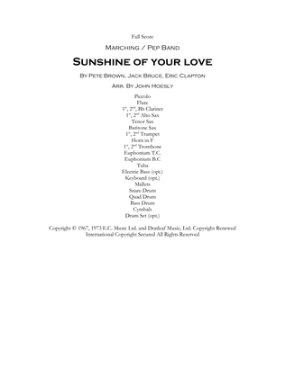 Sunshine Of Your Love
