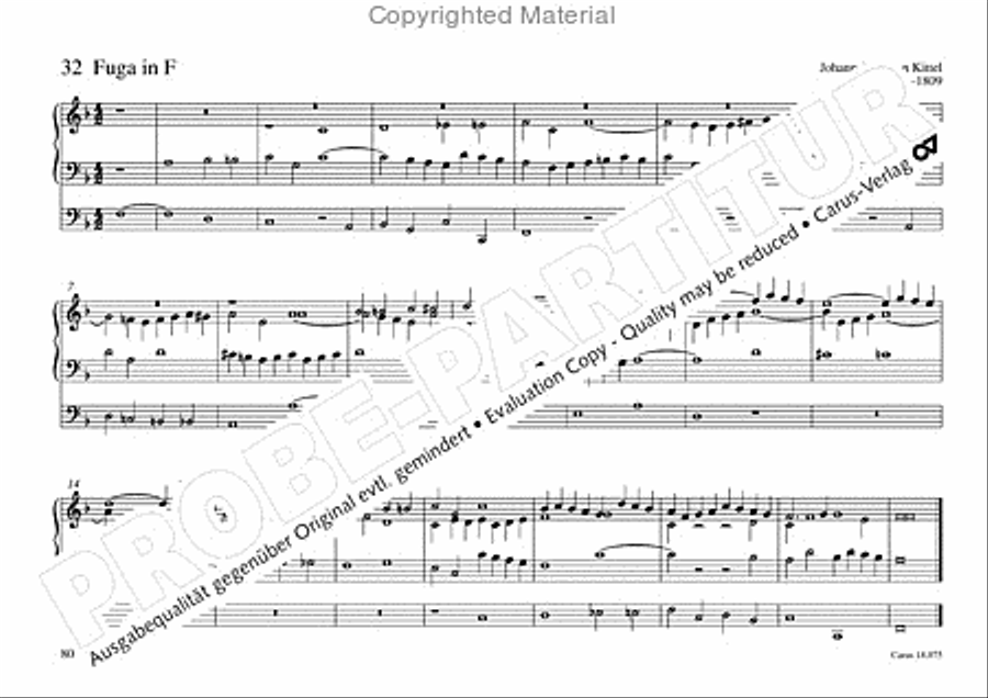 Freiburger Orgelbuch: Stammteil Organ Solo scores gallery preview page 81