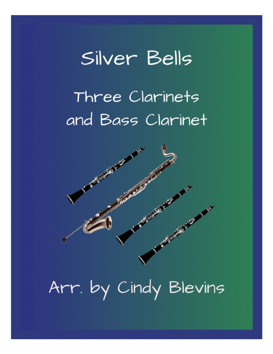 Silver Bells Clarinet Quartet scores gallery preview page 1
