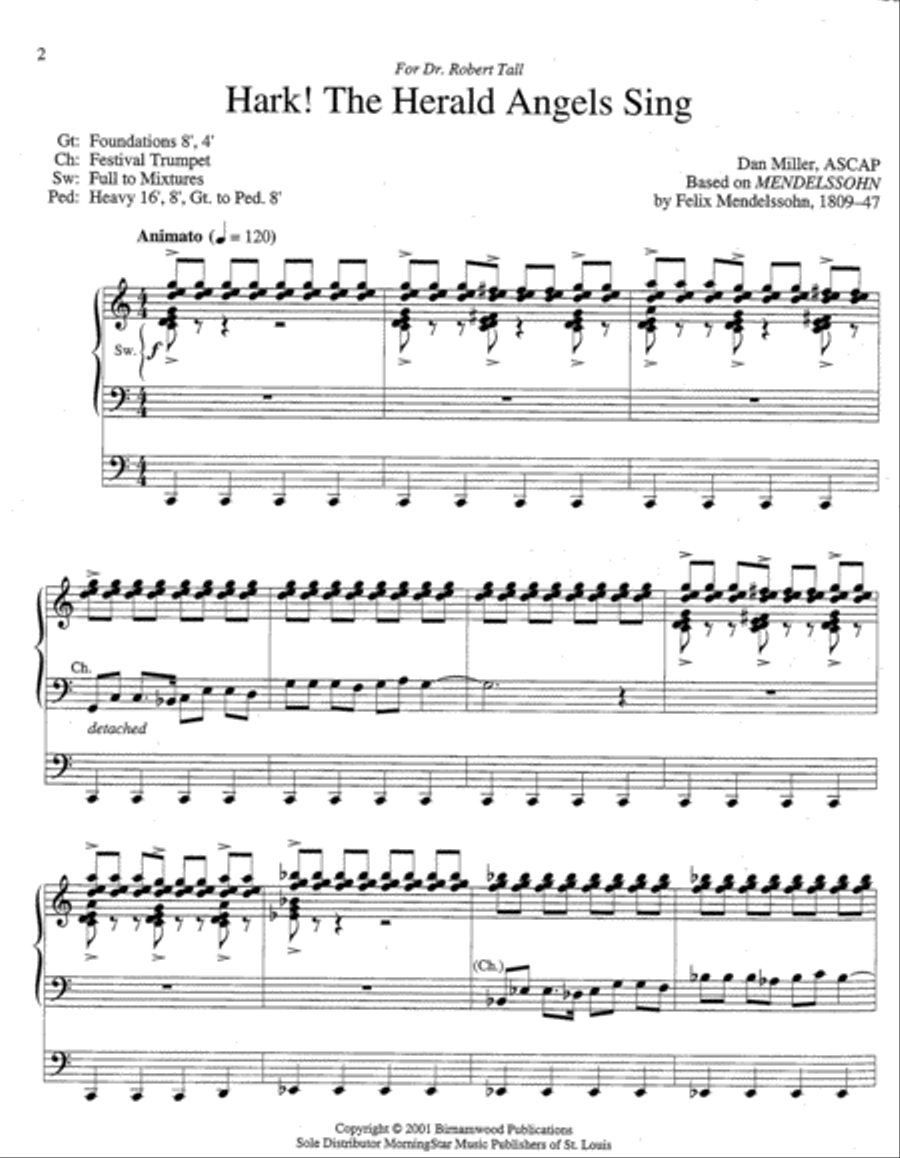 Two Festive Christmas Settings Organ scores gallery preview page 2