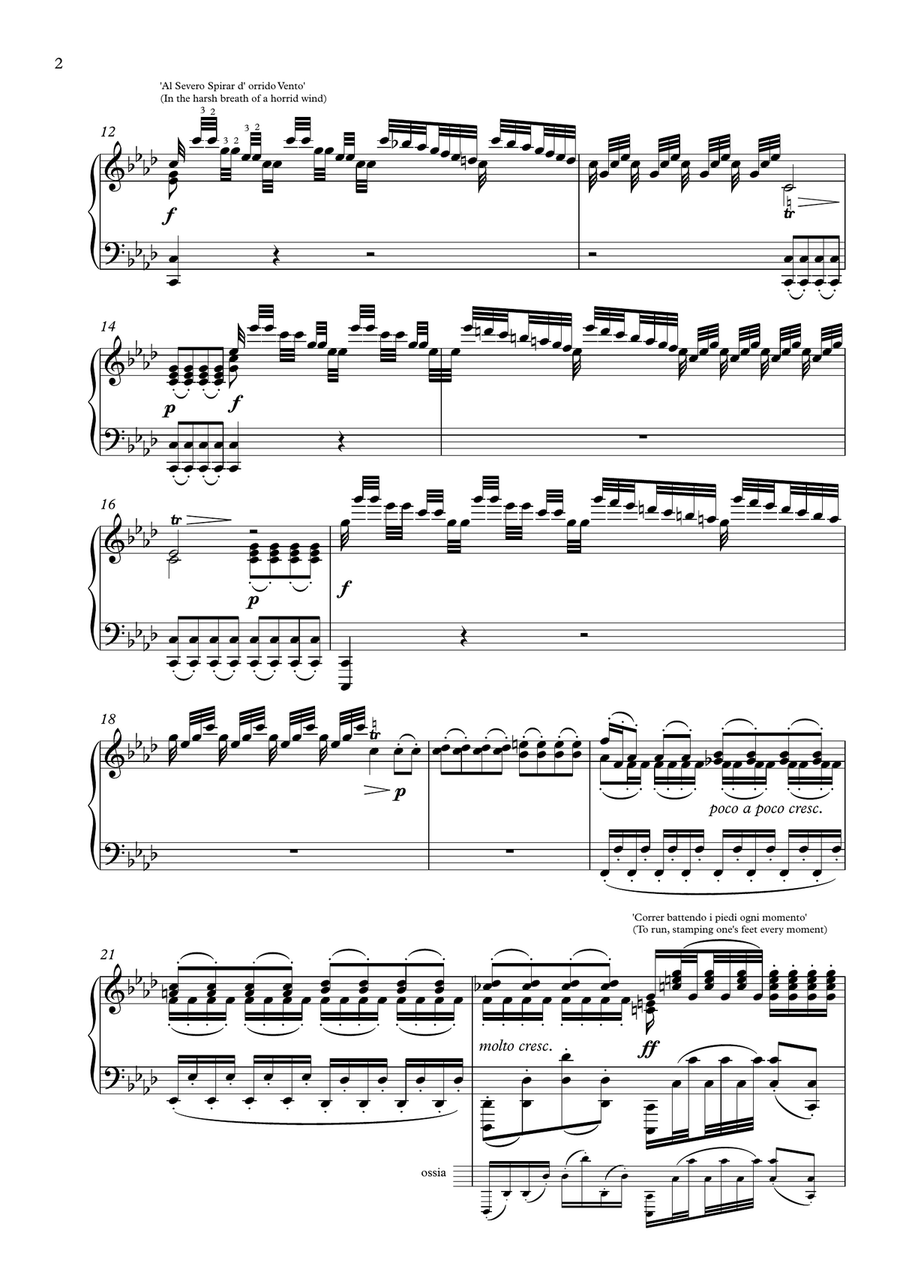 'Winter' (Complete) from The Four Seasons by Vivaldi for Piano Solo Piano Solo scores gallery preview page 3