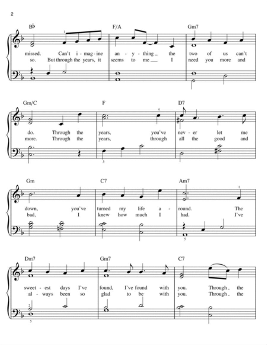 Through The Years Voice scores gallery preview page 2