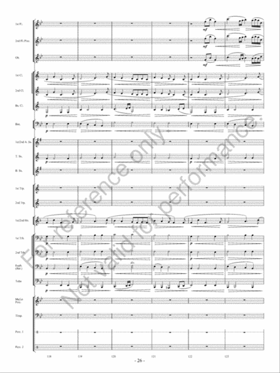 Of Heroes And Demons Concert Band scores gallery preview page 27