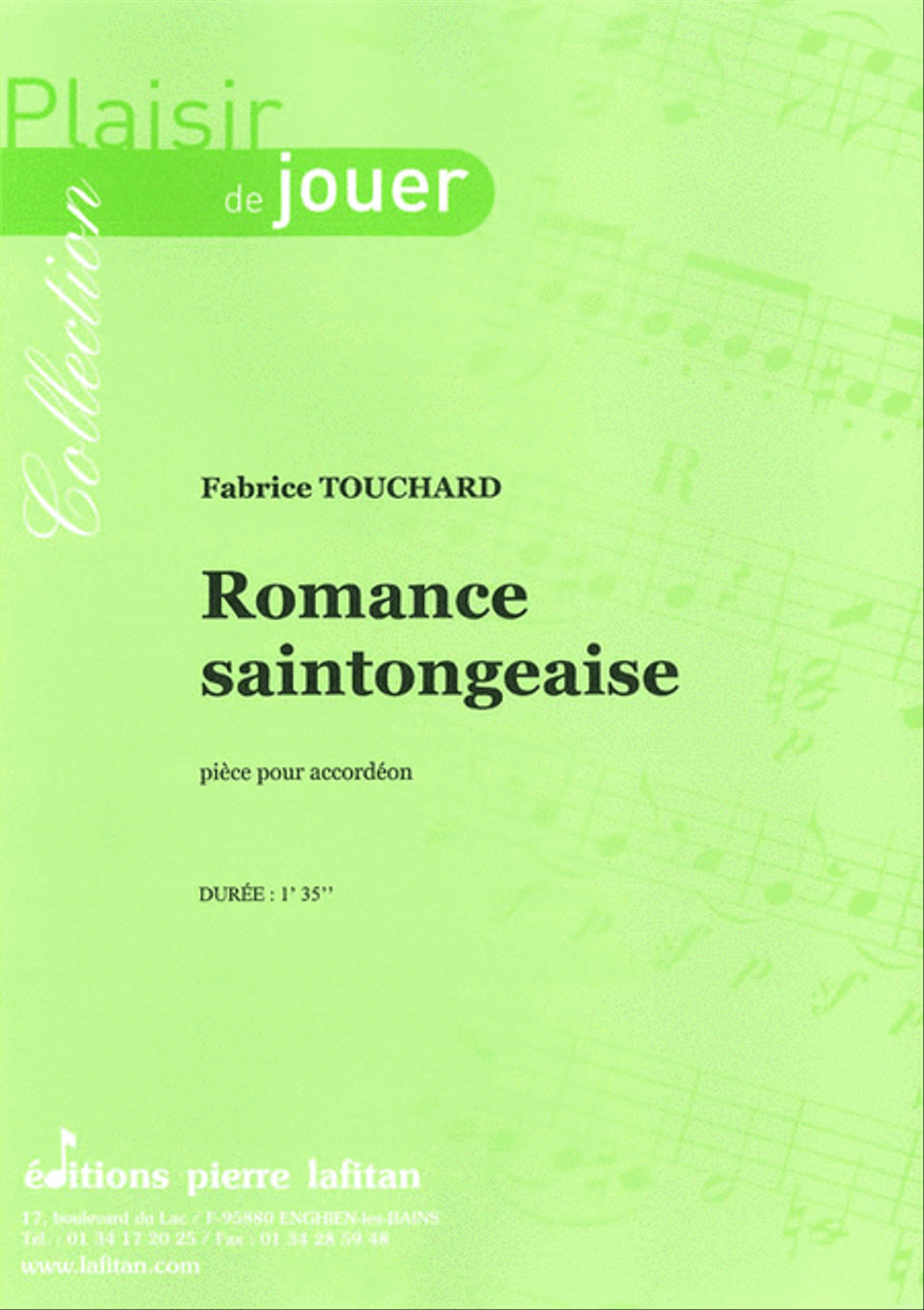 Romance Saintongeaise Accordion scores gallery preview page 1
