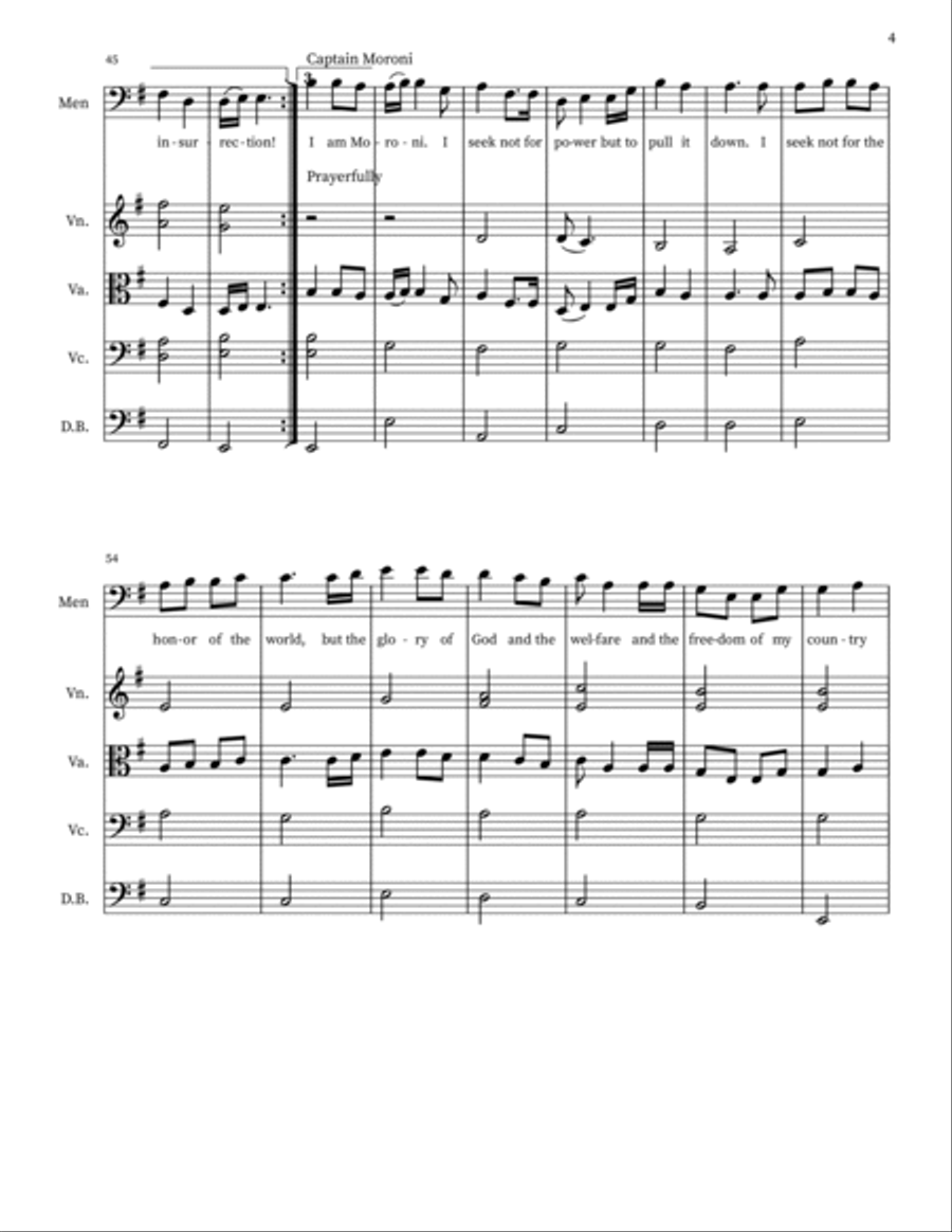 Moroni's Letter to Pahoran Choir scores gallery preview page 4