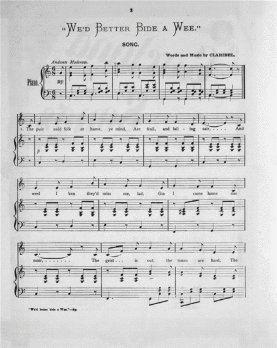 Garland Songs. We'd Better Bide A 'Wee Voice scores gallery preview page 2