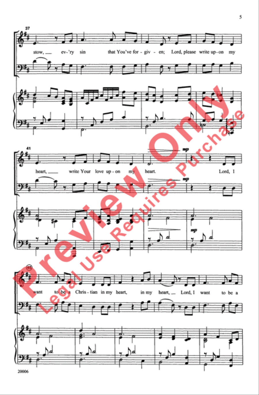 Write Your Word Upon My Heart 2-Part scores gallery preview page 5