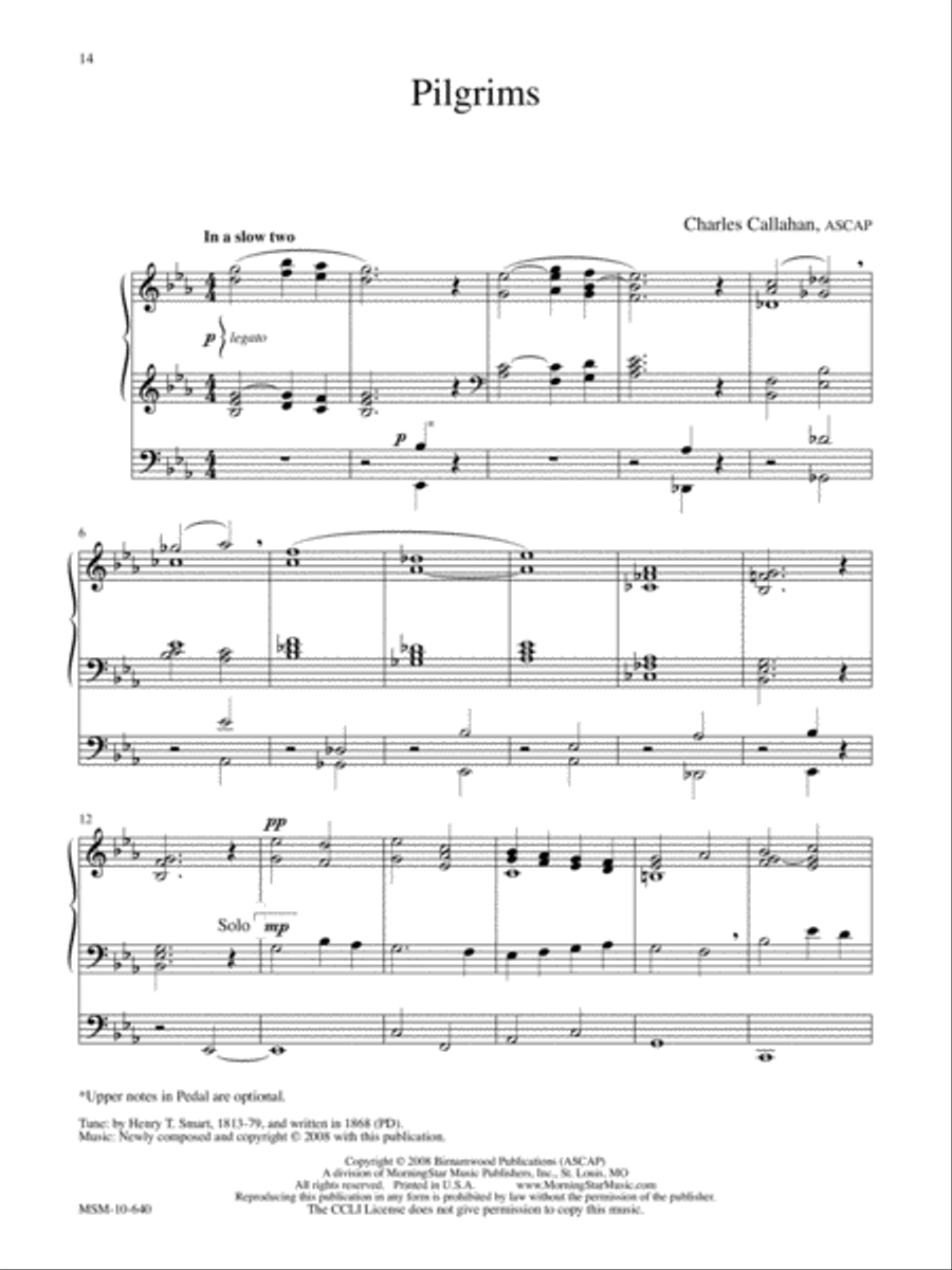 Six Preludes on English Hymn Tunes for Organ Solo Organ scores gallery preview page 6