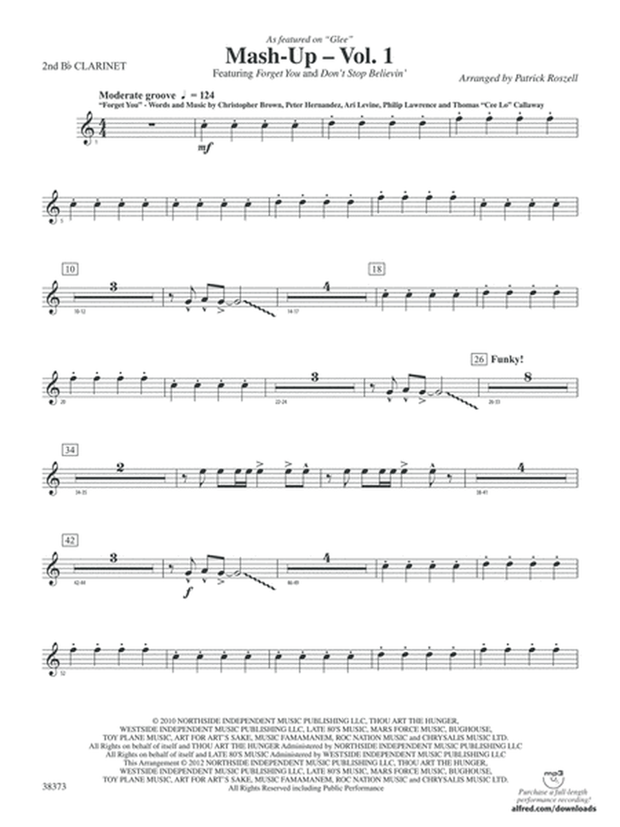 Mash-Up – Vol. 1: 2nd B-flat Clarinet