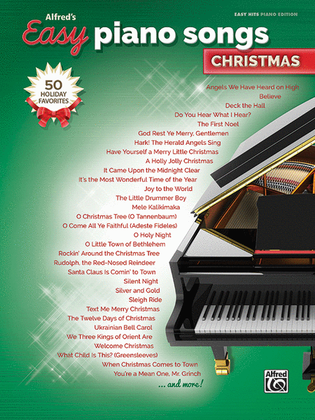 Book cover for Alfred's Easy Piano Songs -- Christmas
