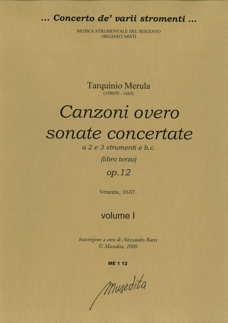 Canzoni overo sonate concertate per chiesa e camera op. 12 (Venezia, 1637)