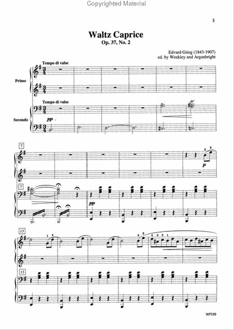 Grieg's Best Duets - One Piano, Four Hands Piano Method scores gallery preview page 2