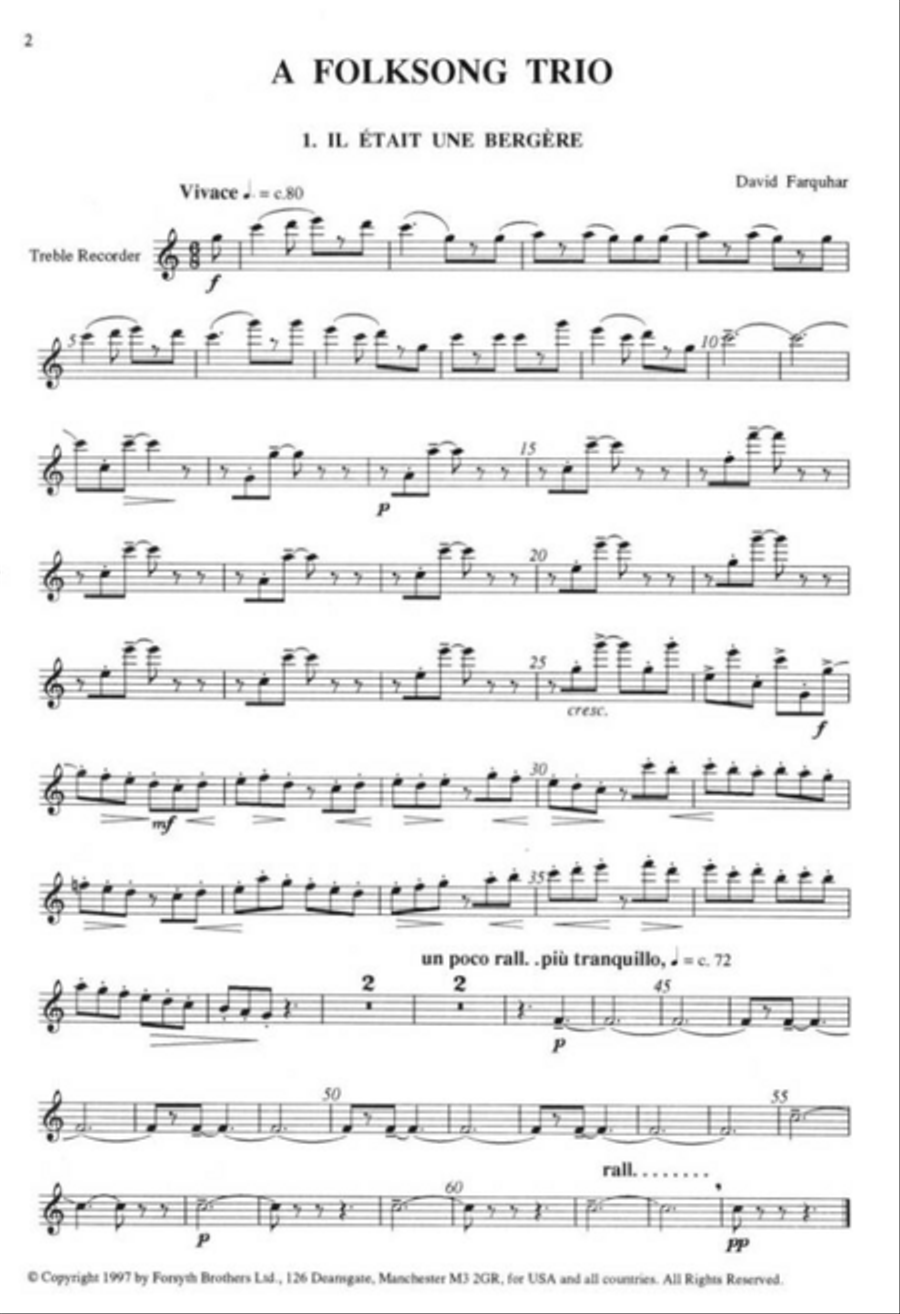A Folk Song Trio ATB scores gallery preview page 4