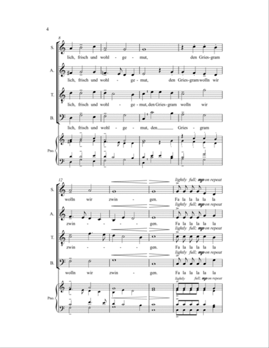 Wohlauf, ihr Gaste 4-Part scores gallery preview page 6
