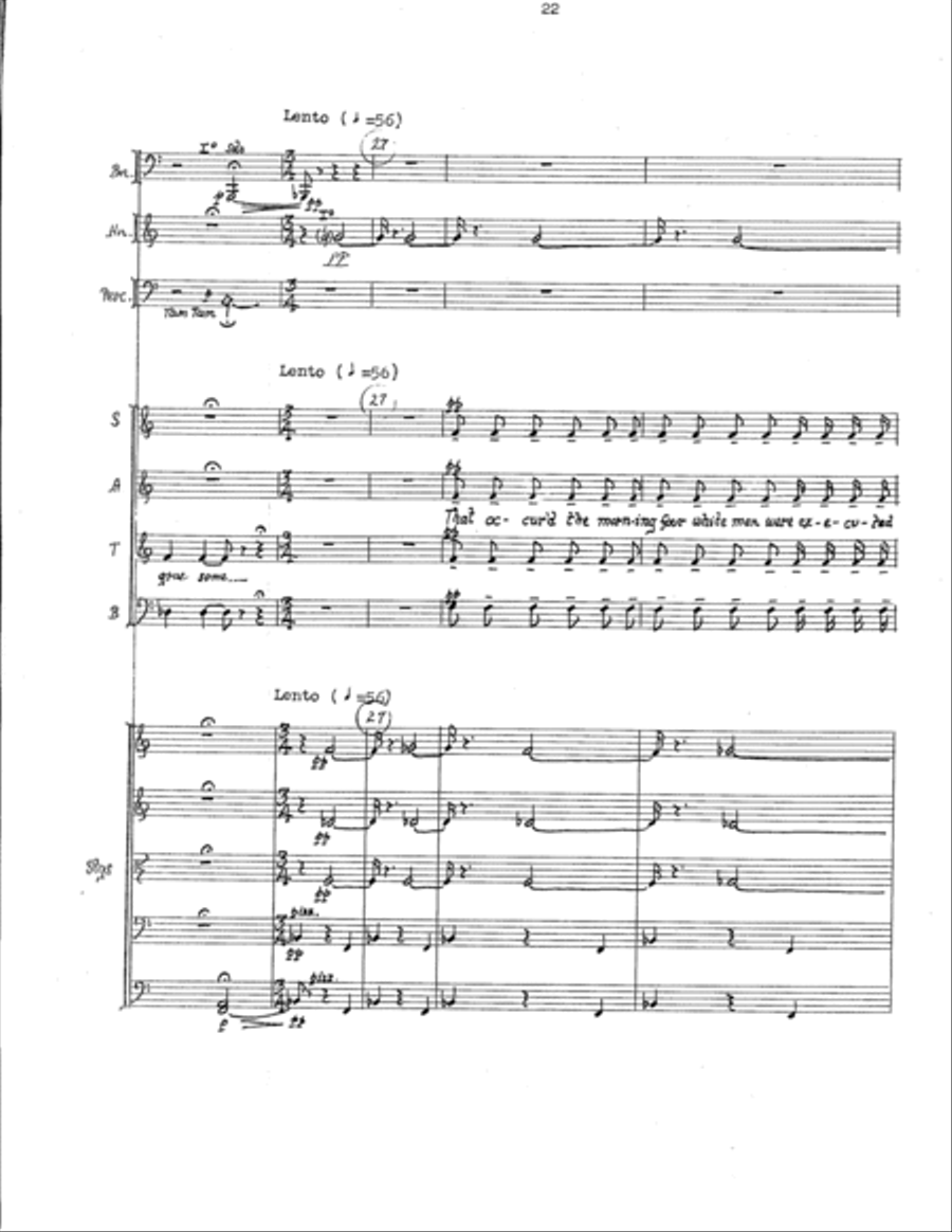 The American Mercury (Additional Full Score) Choir scores gallery preview page 24