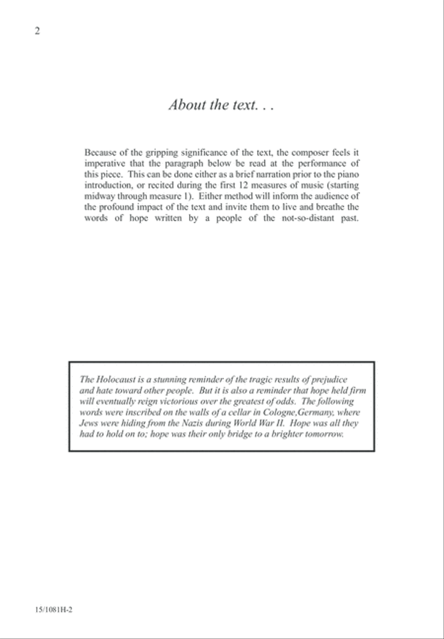 Inscription of Hope 2-Part scores gallery preview page 2