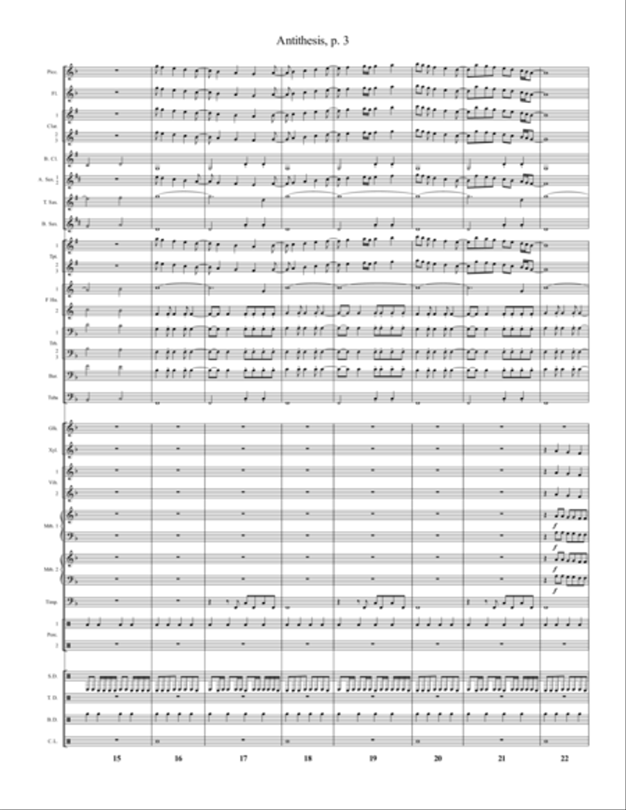 Antithesis Marching Band scores gallery preview page 3