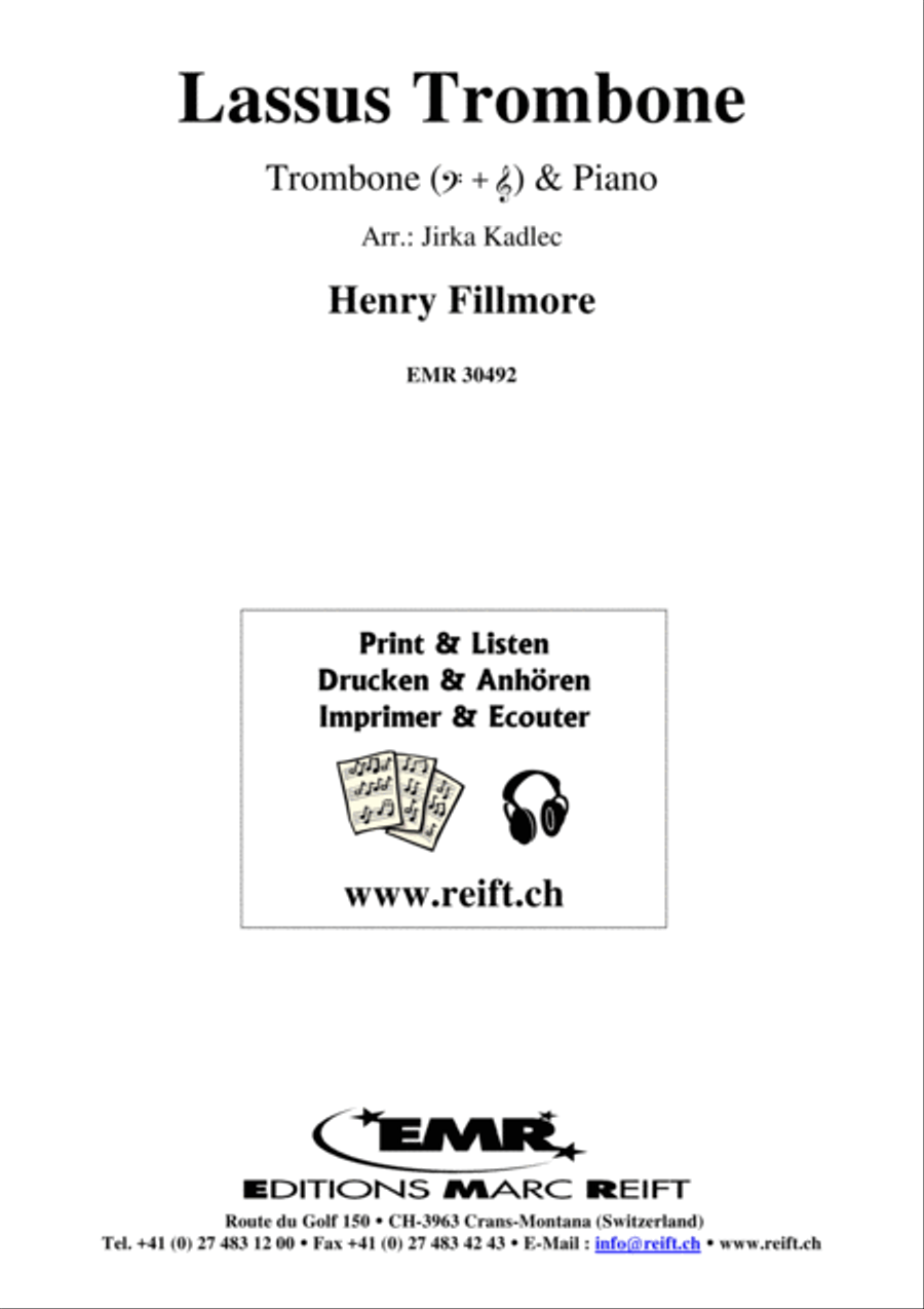 Lassus Trombone Piano Accompaniment scores gallery preview page 2