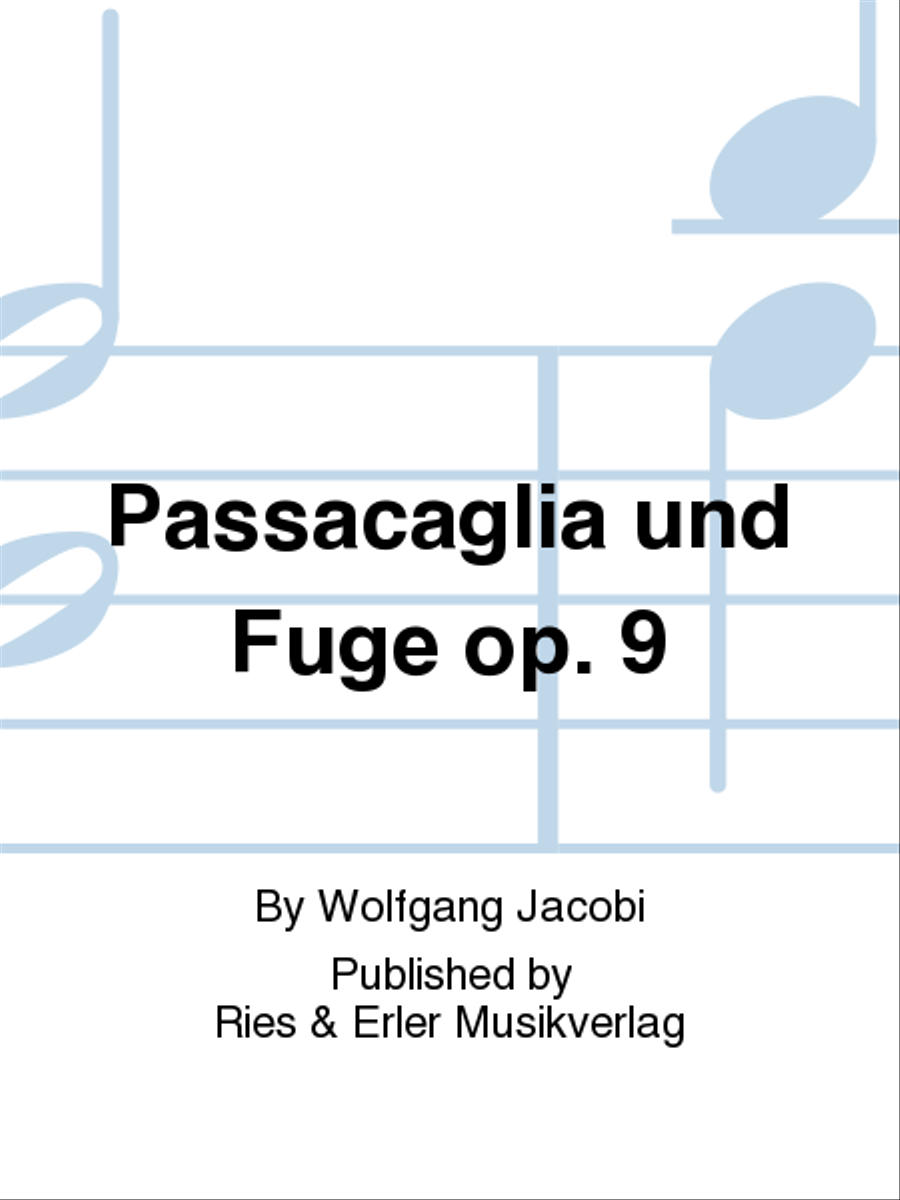 Passacaglia und Fuge Op. 9 School and Community scores gallery preview page 1