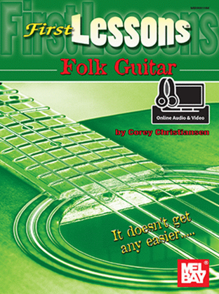 Book cover for First Lessons Folk Guitar