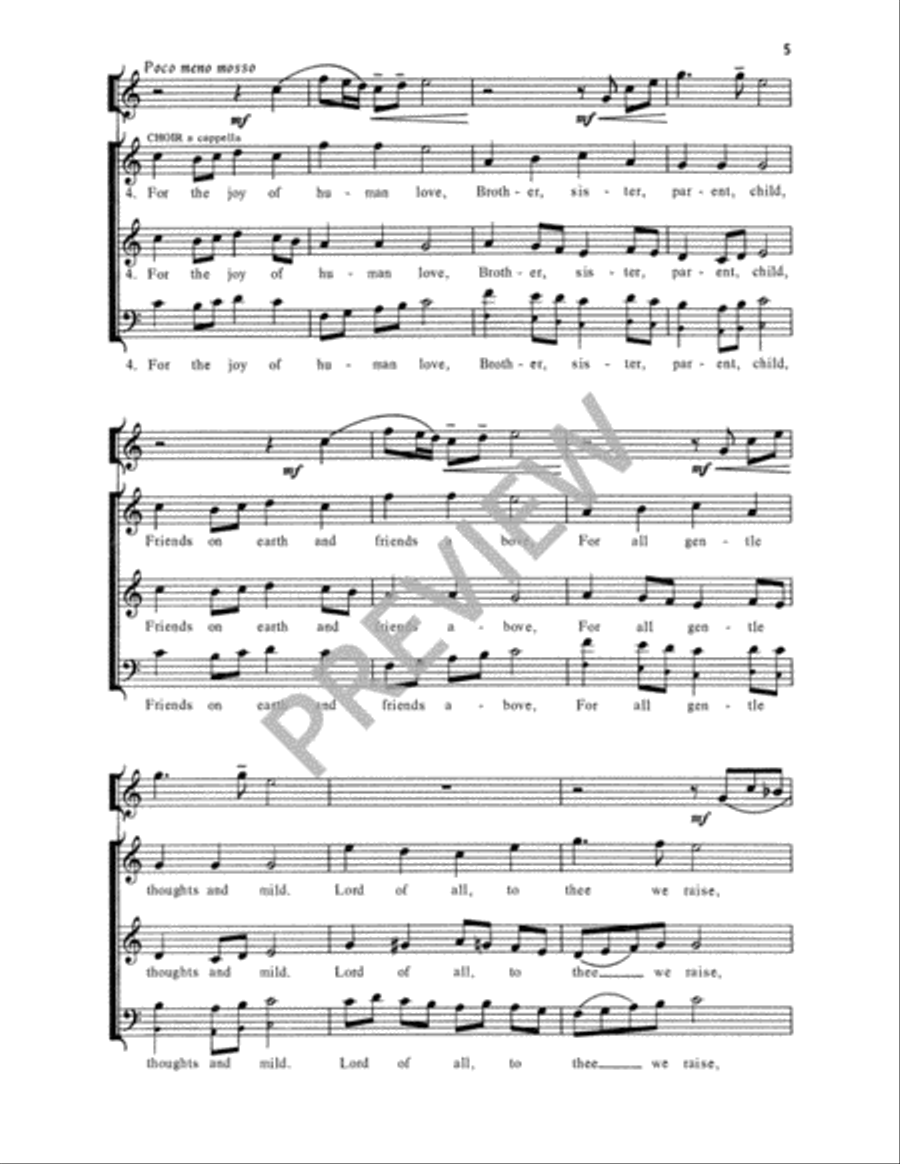 For the Beauty of the Earth 3-Part scores gallery preview page 6