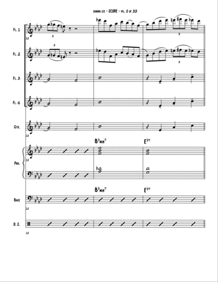 Donna Lee Large Ensemble scores gallery preview page 6