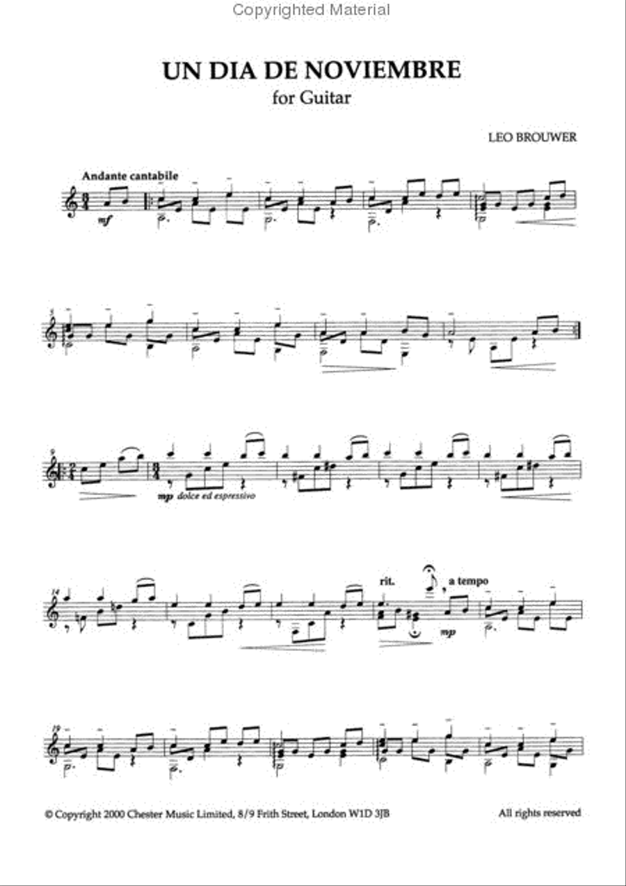 Un Dia de Noviembre Acoustic Guitar scores gallery preview page 2