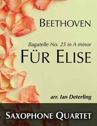 Book cover for Für Elise (for Saxophone Quartet)