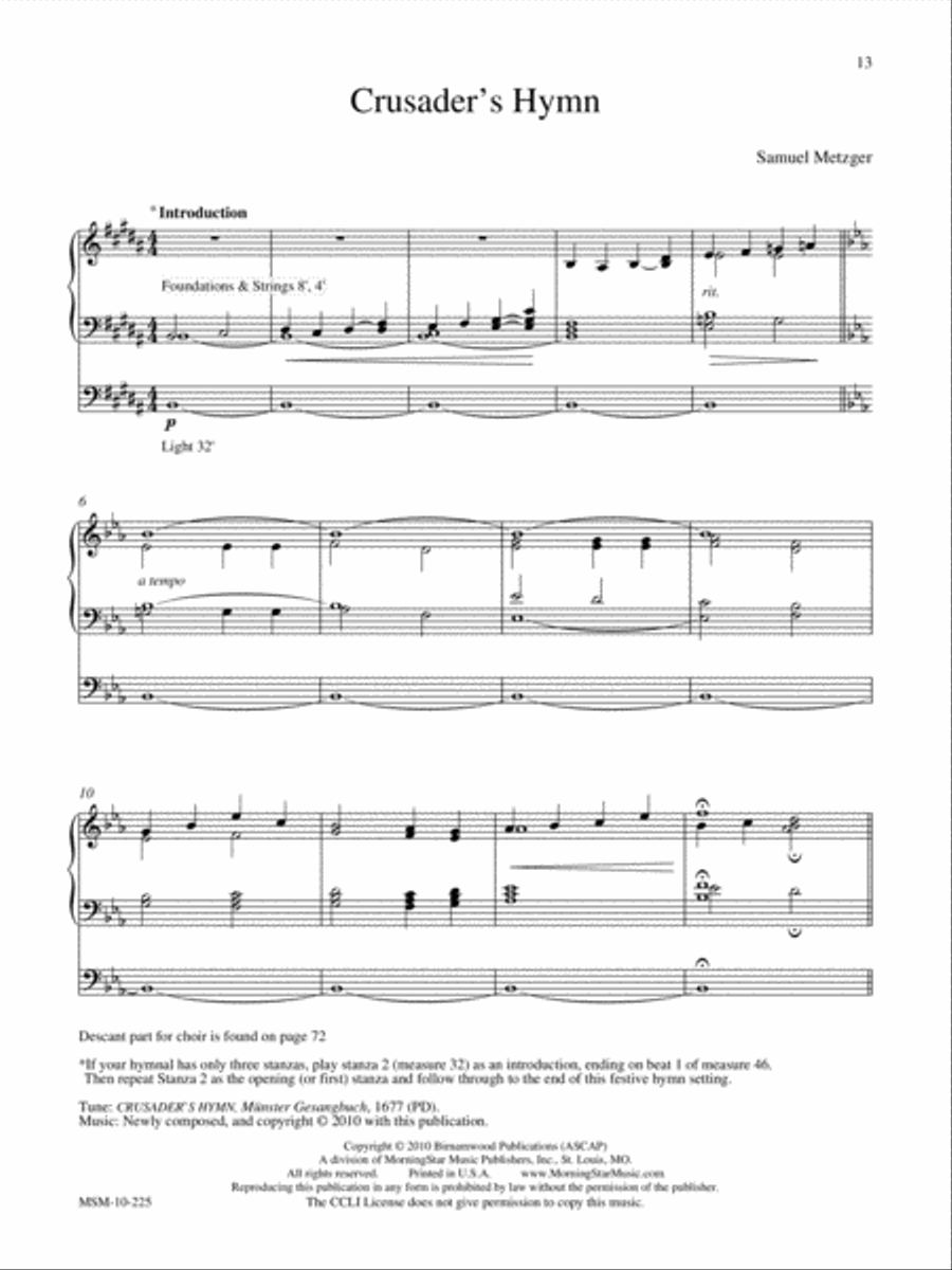 The Festival Hymn Collection, Volume 2 Organ scores gallery preview page 6