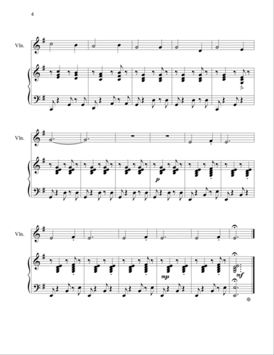 Contemplative Duets for Piano and Violin String Duet scores gallery preview page 4