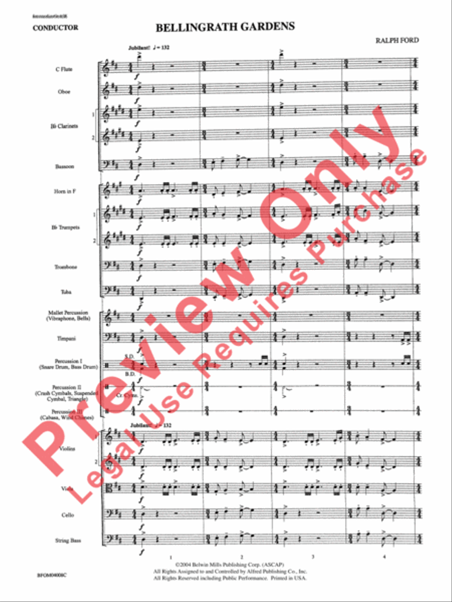 Bellingrath Gardens Full Orchestra scores gallery preview page 4