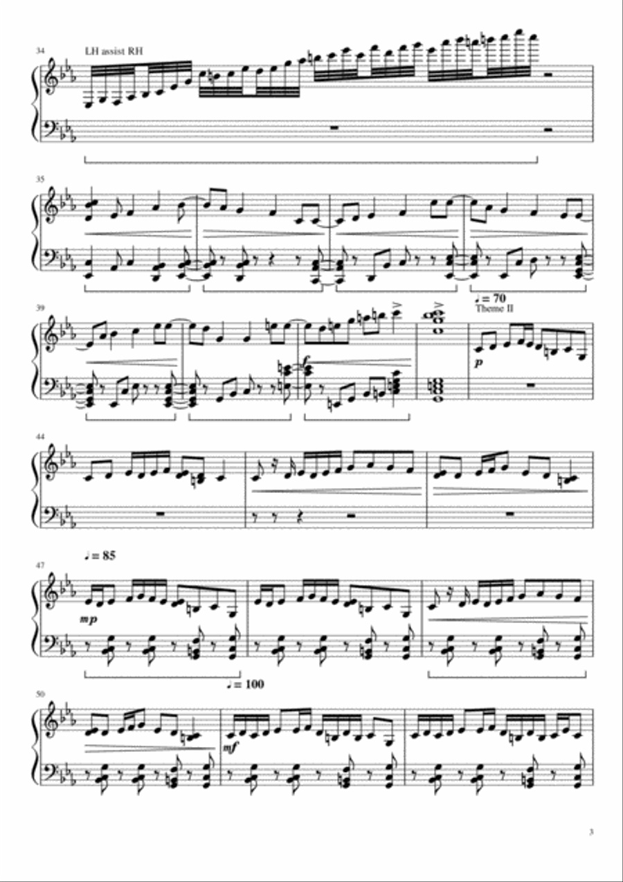 (For creative sparks) in C minor Piano Solo scores gallery preview page 3
