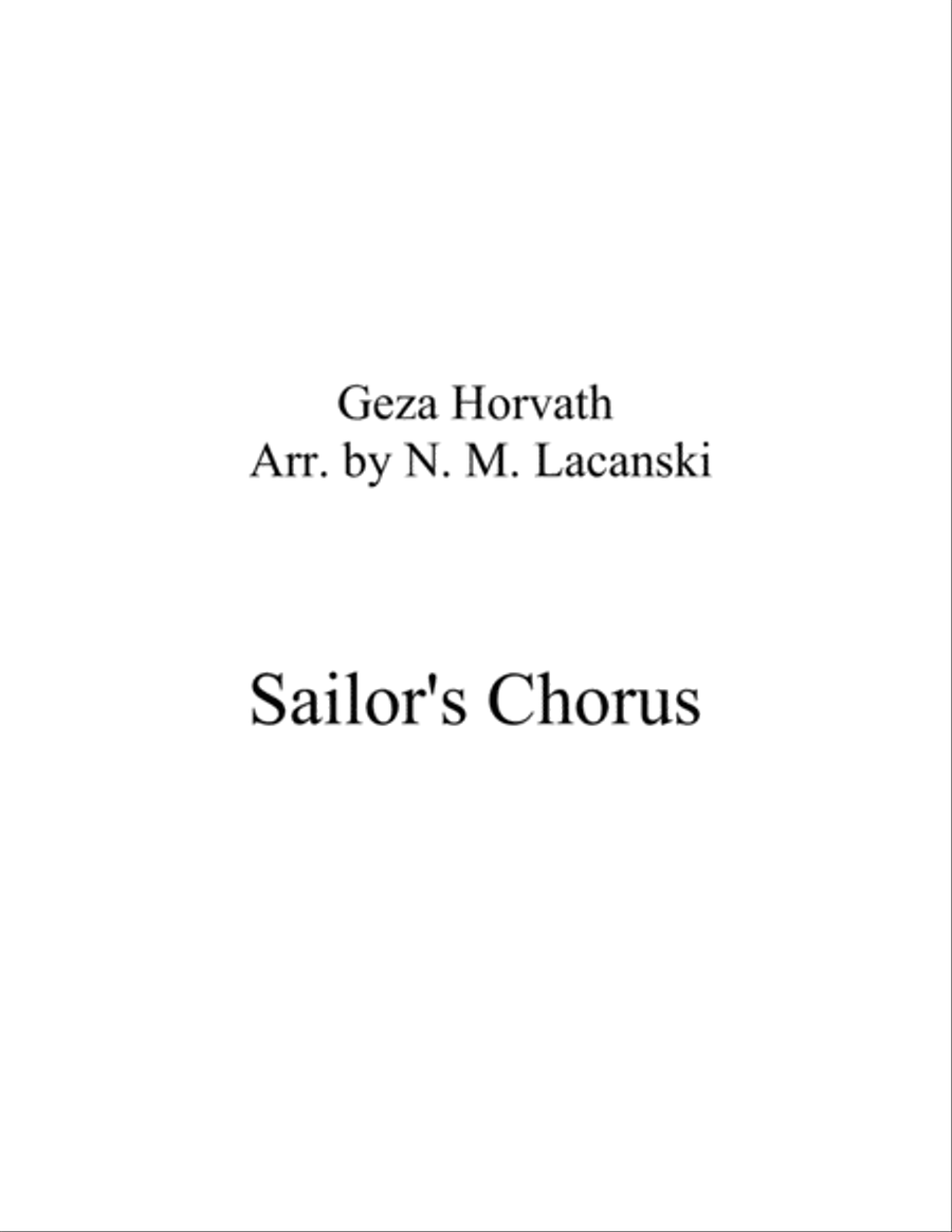 Sailor's Chorus Sailor's Chorus Choir scores gallery preview page 1