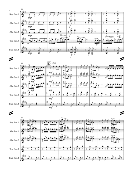 Lassus Trombone (for Saxophone Quartet SATB or AATB) image number null