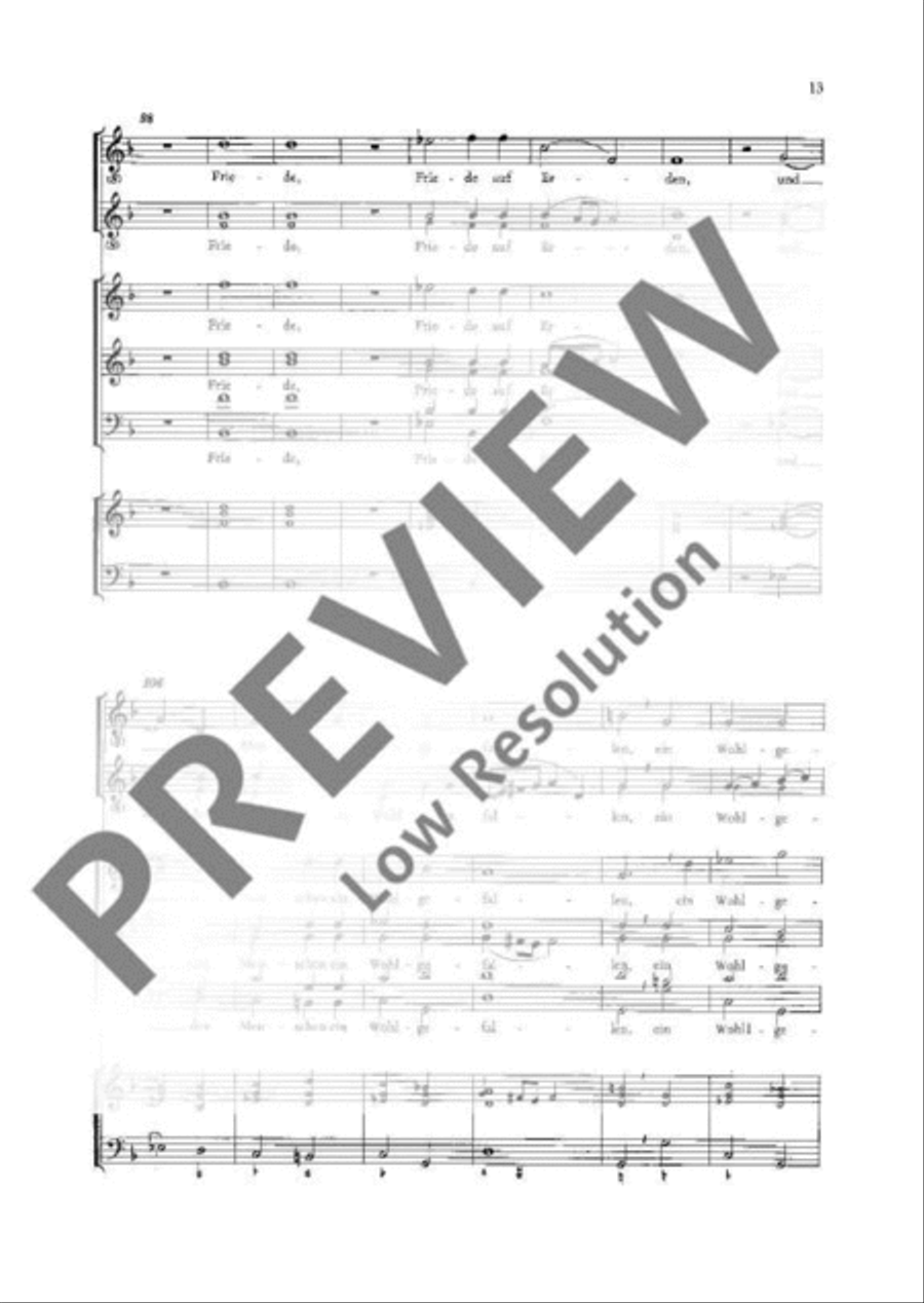 Glory to God in the highest heaven SSA scores gallery preview page 14