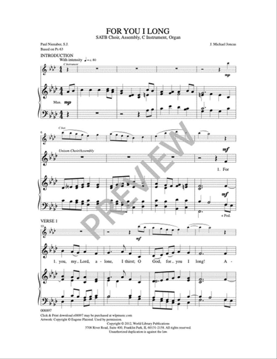 For You I Long 4-Part scores gallery preview page 2