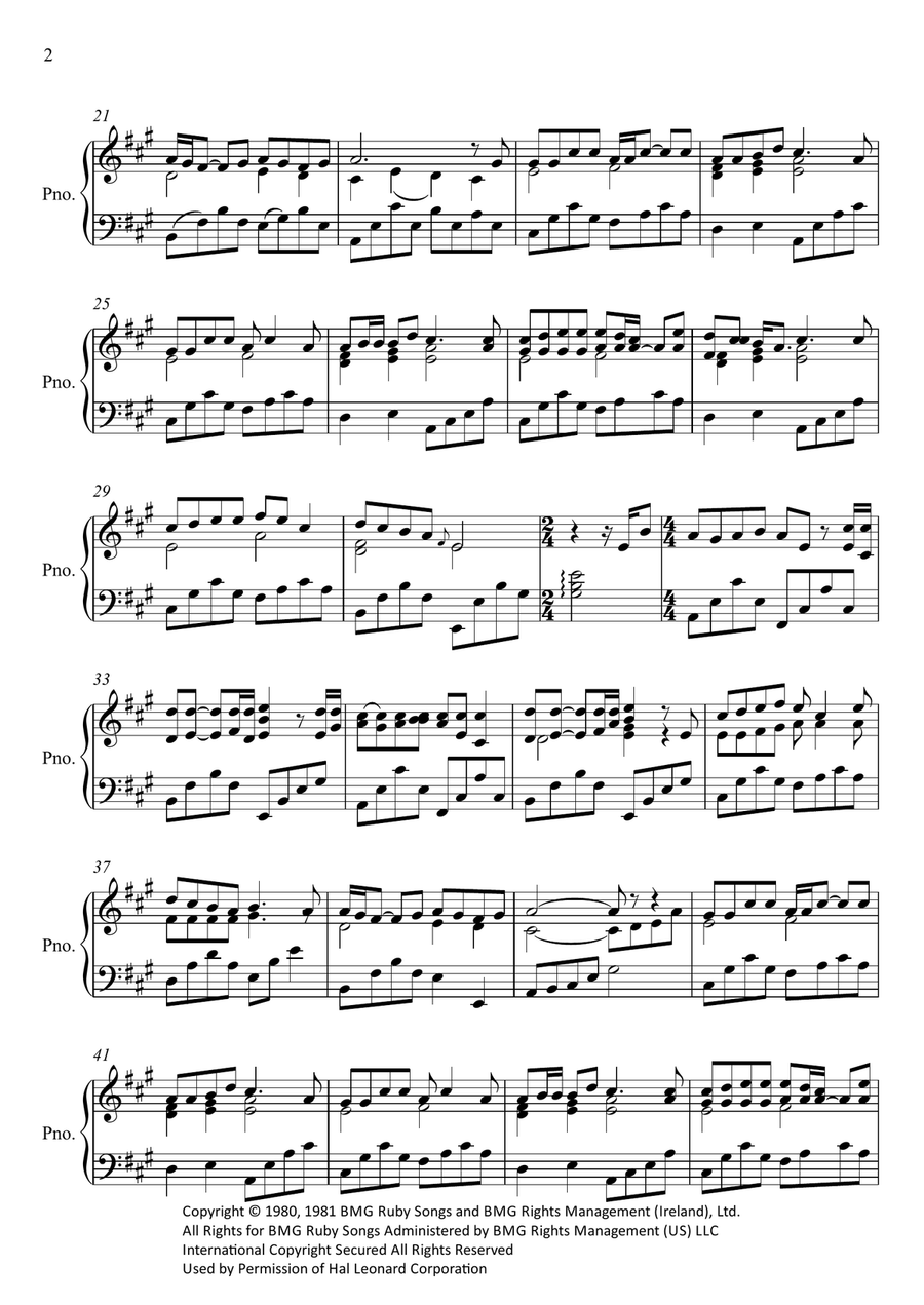 Perhaps Love Piano Solo scores gallery preview page 2