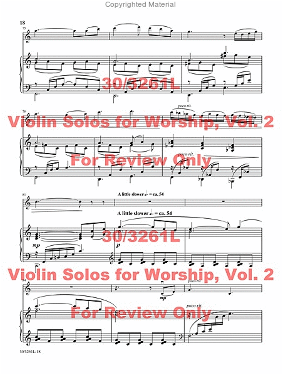 Violin Solos for Worship, Vol. 2 image number null