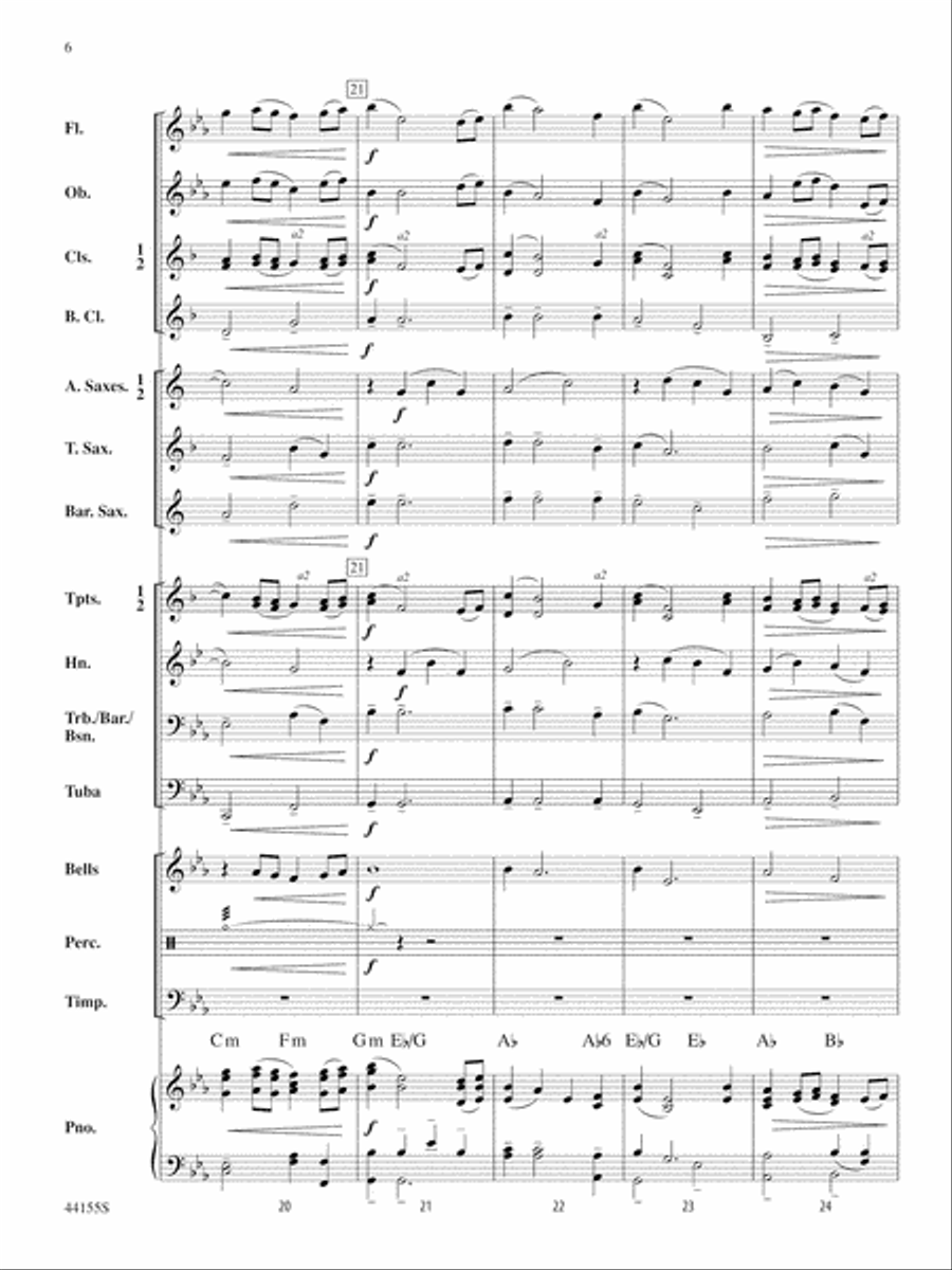 Dancing Kites: Score Dancing Kites: Score Concert Band scores gallery preview page 6