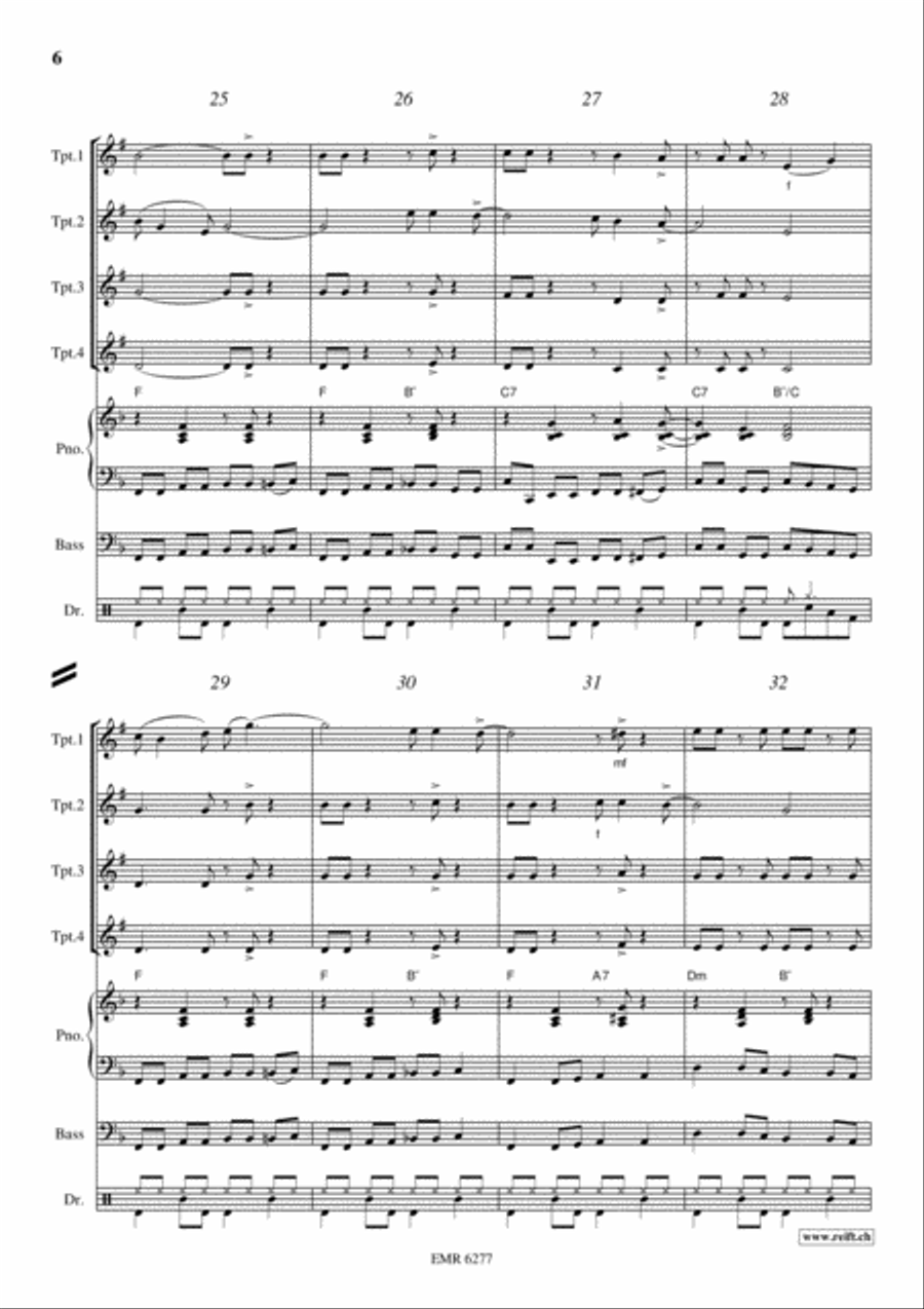 Kumbaya Trumpet scores gallery preview page 6