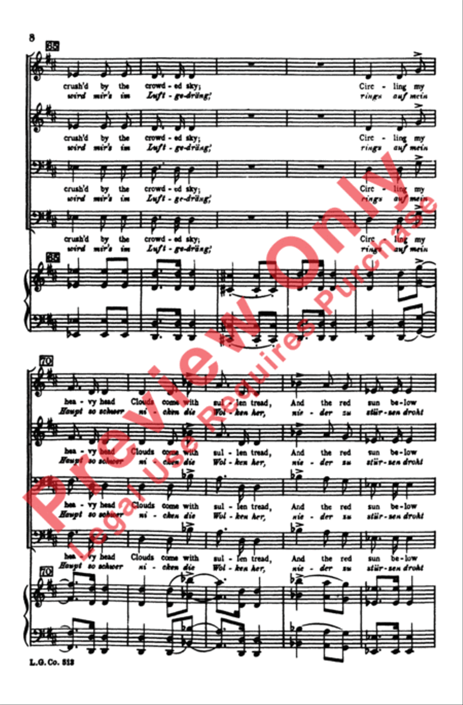 Widerspruch Men's Choir scores gallery preview page 7