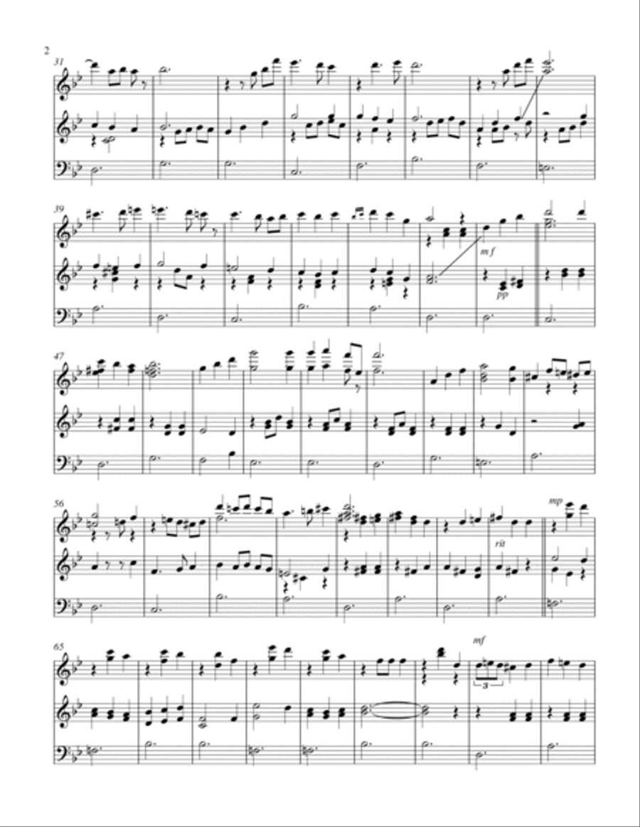 Merry-go-round Of Life Piano scores gallery preview page 2