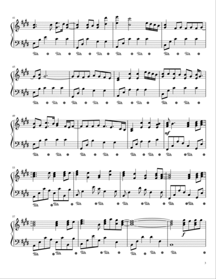 Fire On Fire Fire On Fire Piano Solo scores gallery preview page 3