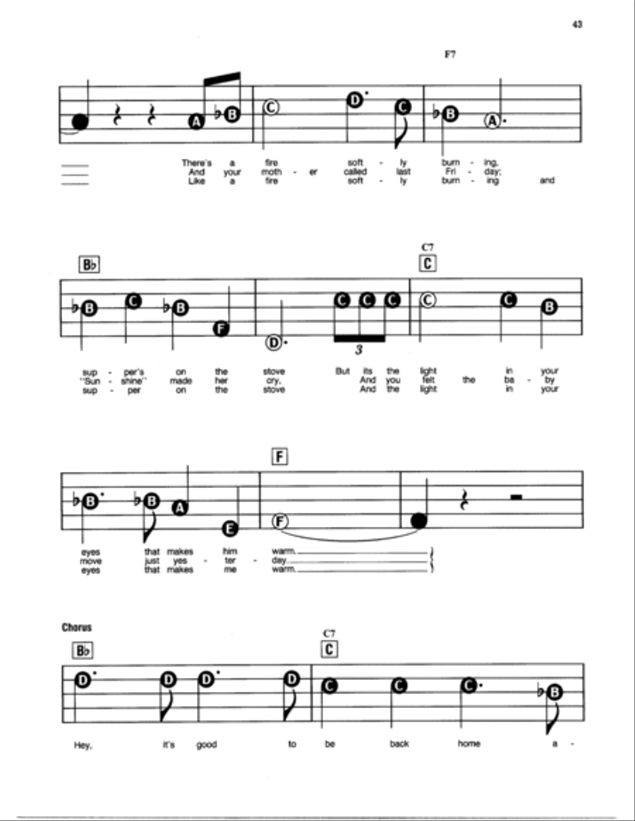 Back Home Again Easy Piano scores gallery preview page 3