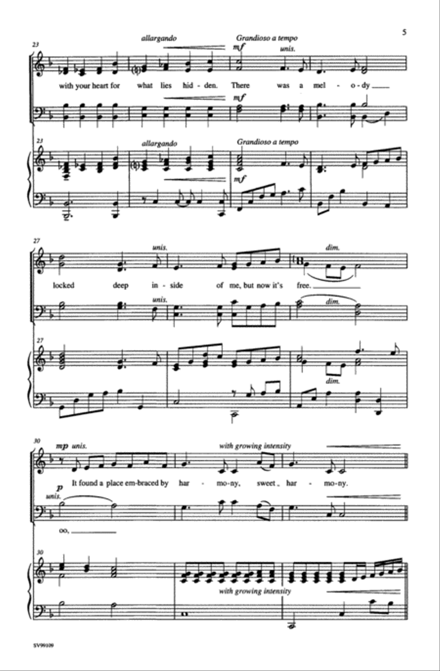 The Melody Within The Melody Within 4-Part scores gallery preview page 4
