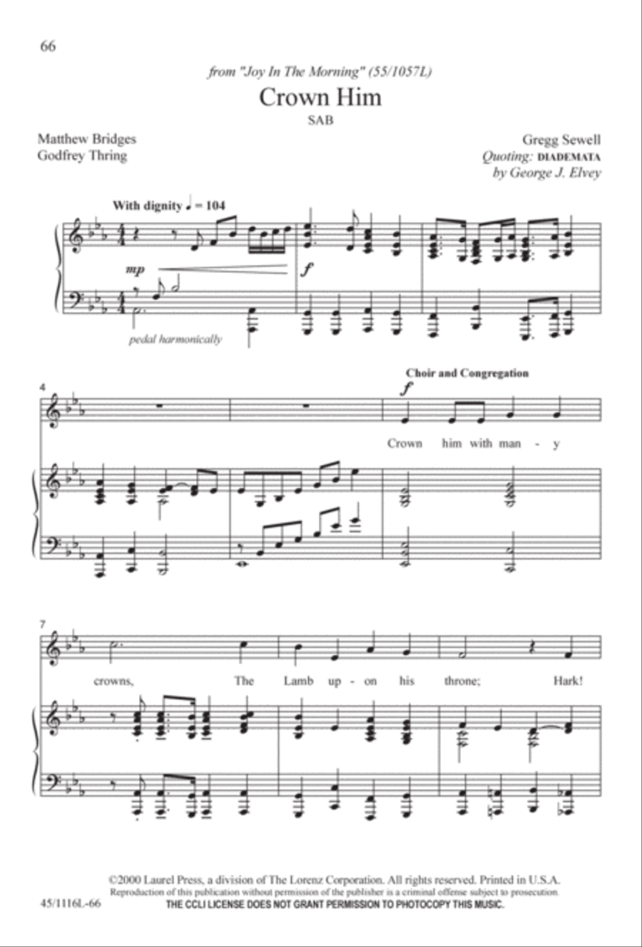 12 Anthems for about 12 Singers 3-Part scores gallery preview page 66