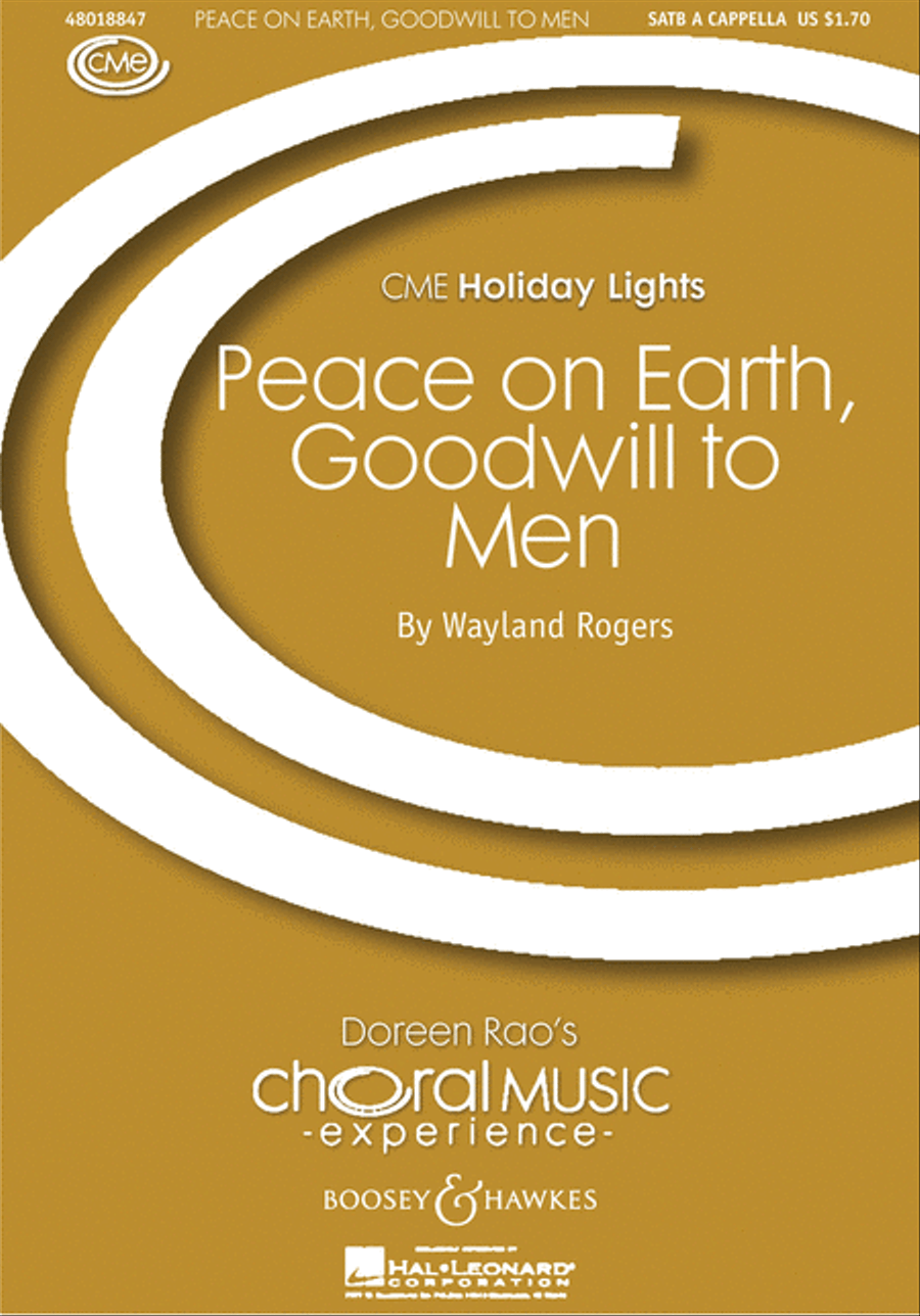 Peace on Earth, Goodwill to Men 4-Part scores gallery preview page 1